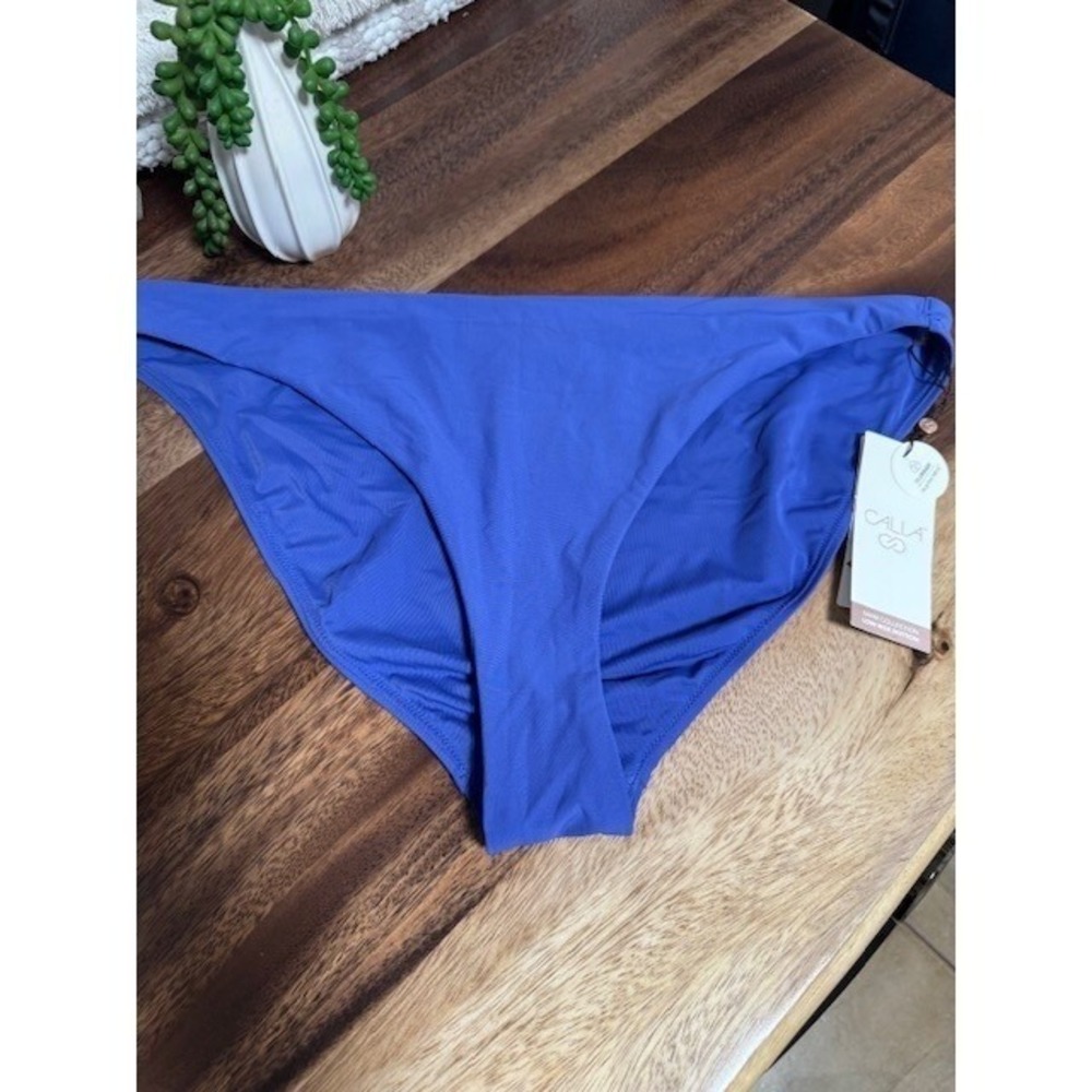 NEW Calia High Leg Cheekiest Bottom Blueberry Size XL Women's swim bottoms